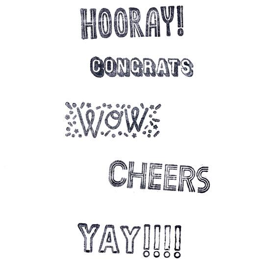 Celebrate Wood Stamp Set by Recollections™